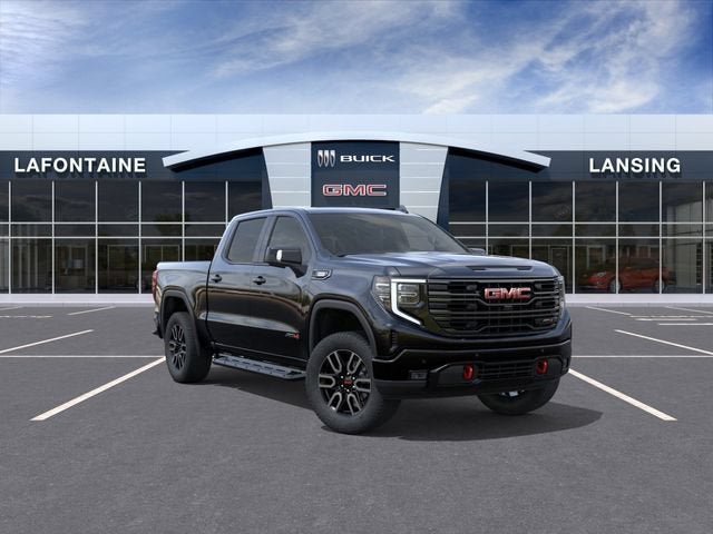 2026 GMC Sierra 1500 AT4 in Onyx Black — front three-quarter view