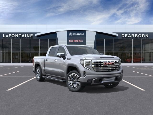 2026 GMC Sierra 1500 Denali in Sterling Metallic — front three-quarter view